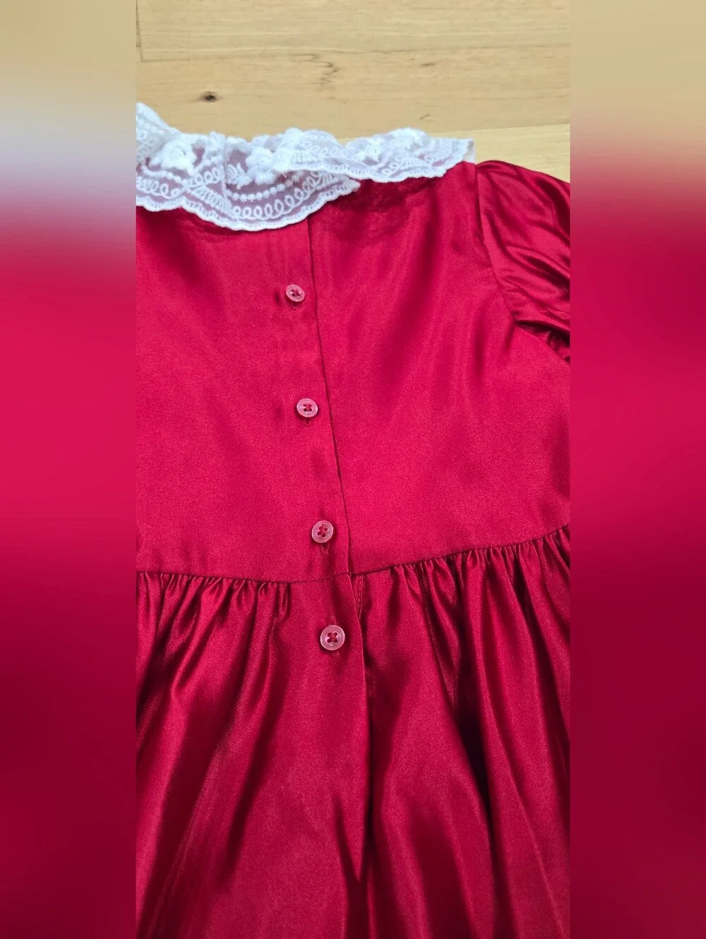 Janie and Jack X American Girl Red Dress with White Trim SIZE 5